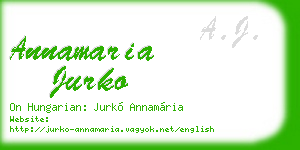 annamaria jurko business card