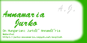 annamaria jurko business card